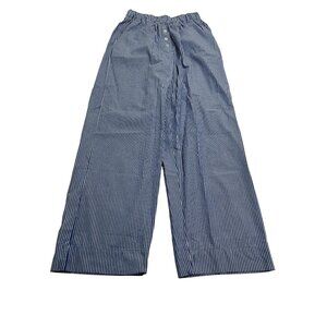 Daily Drills Seersucker Resort Pants in Blue White Stripe